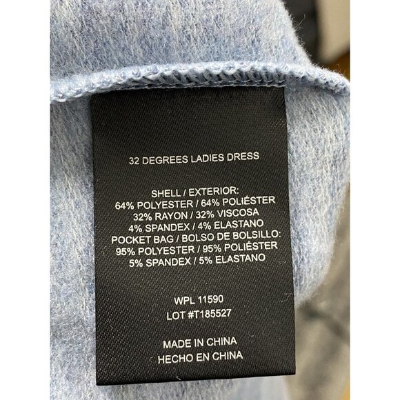 32Degrees Woman's Short Sleeve‎ V-neck Short Dress Color Blue Stripes SZ S - Picture 7 of 9